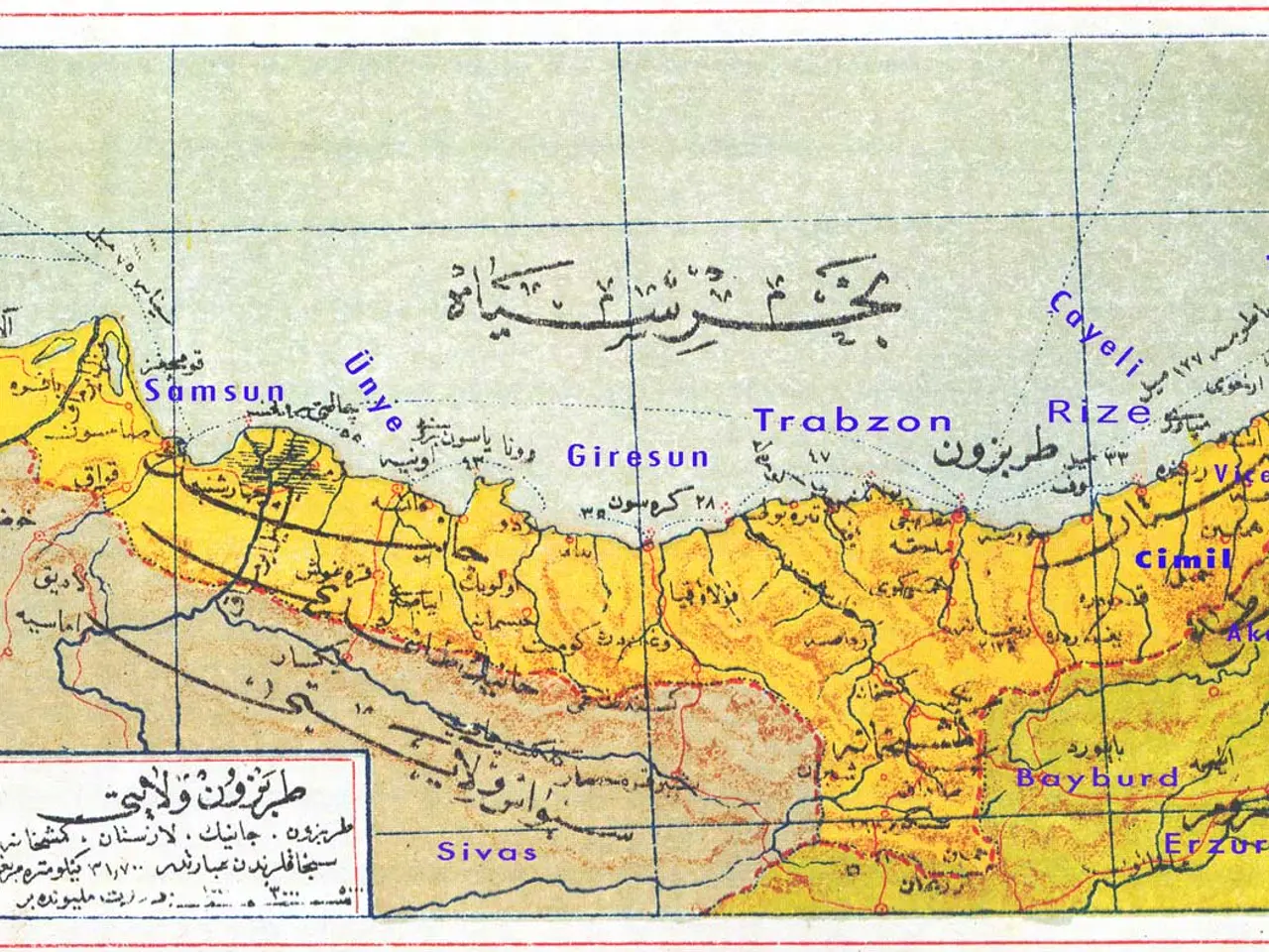 The image shows a poster with a map of the Persian Empire in the Middle East, with text written on...