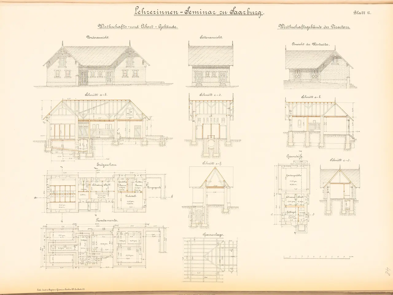 The image shows an open book with a drawing of a house on it. The book contains detailed plans and...