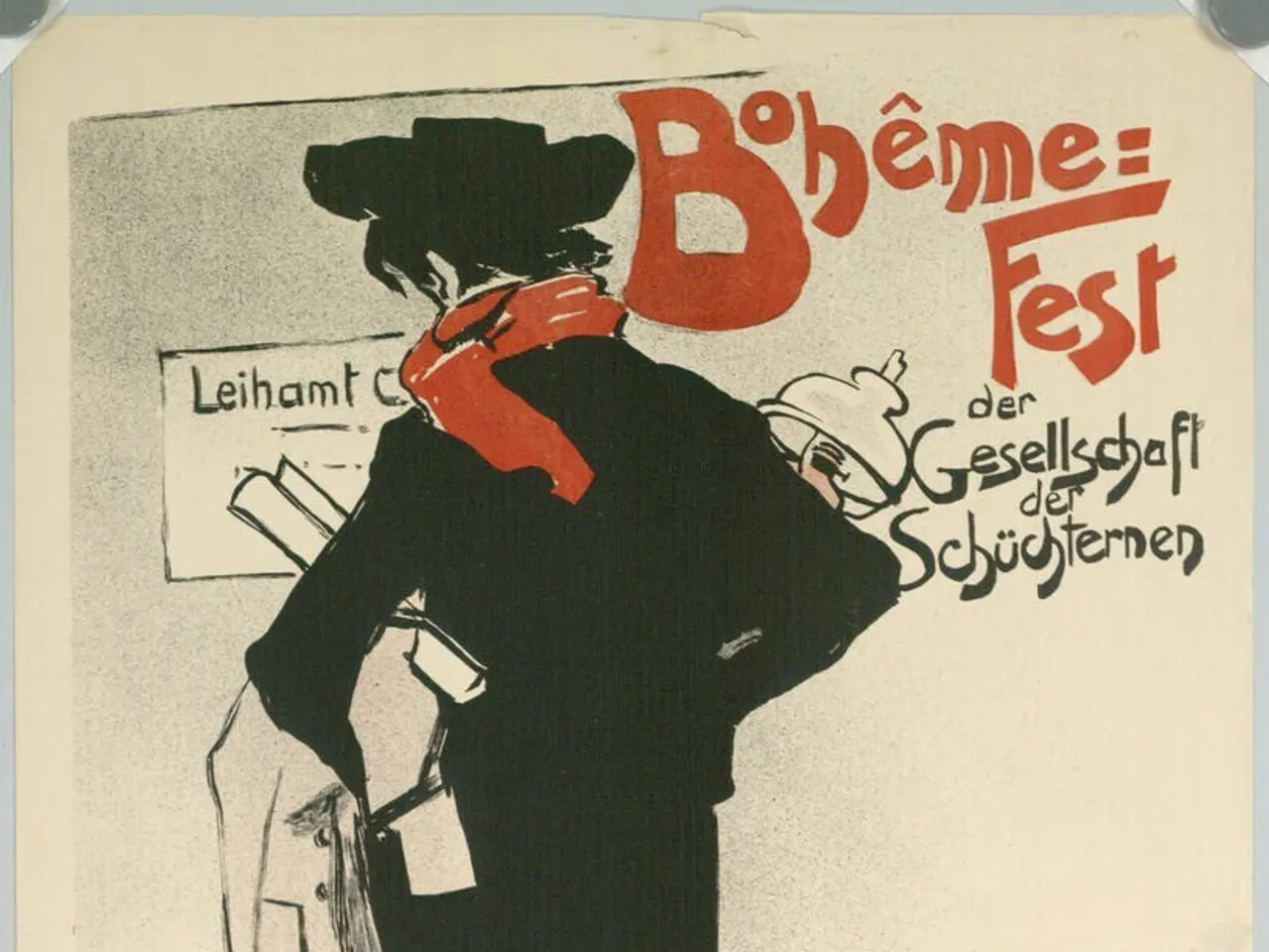 The image shows a poster advertising a bohemian festival in Berlin, Germany. It features a person...