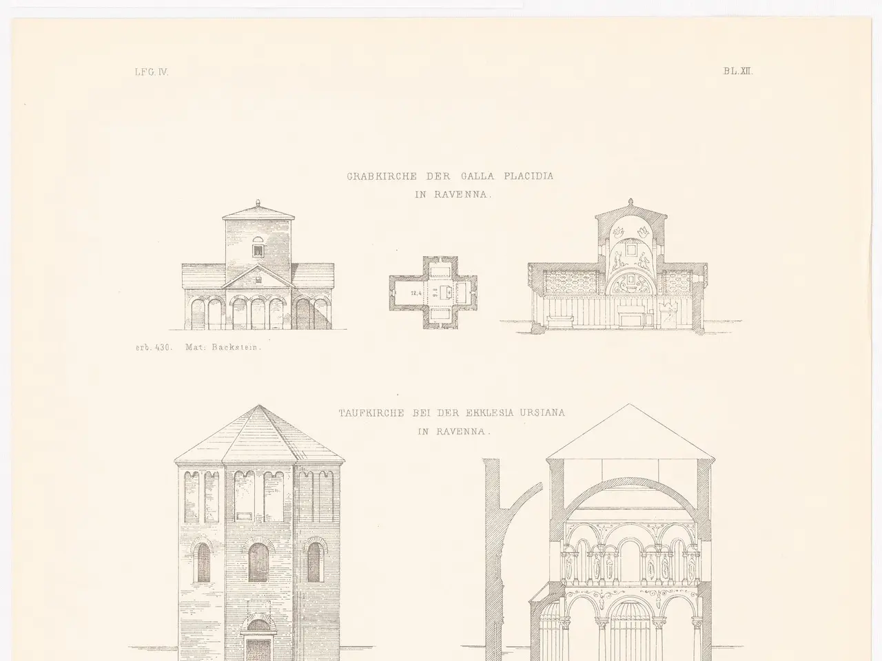 The image shows a page from a book with a drawing of different types of buildings, each with its...