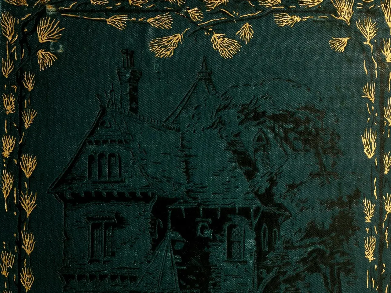 The image shows a green book with a picture of a house on it and the words "Beautiful Homes"...
