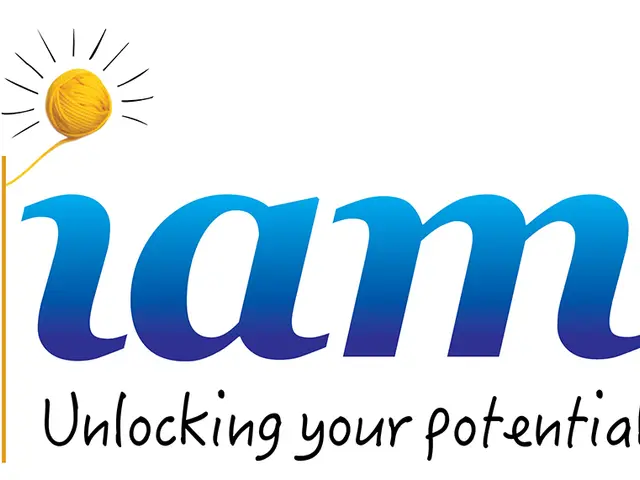 The image shows a poster with the text "Unlocking Your Potential" and a picture of a ball of yarn...