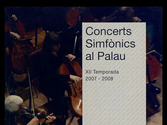 The image shows a group of people sitting on chairs and playing musical instruments, with books on...