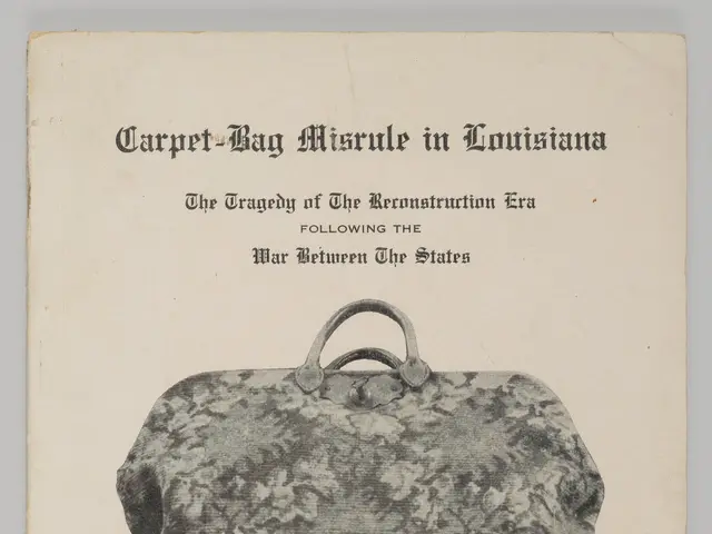 The image shows a paper with a picture of a bag on it and the words "Carpet Bag Miracle in...