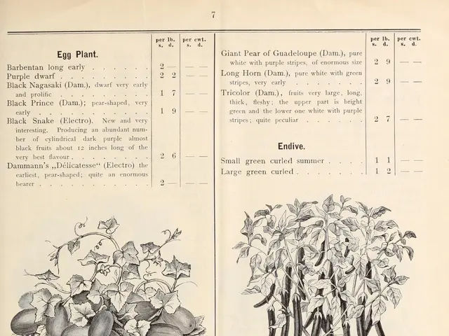 The image shows an open book with a drawing of a plant on it. The book is titled "Gardens and...