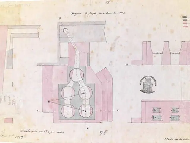 The image shows a drawing of a building with a lot of windows, which is believed to be the site...