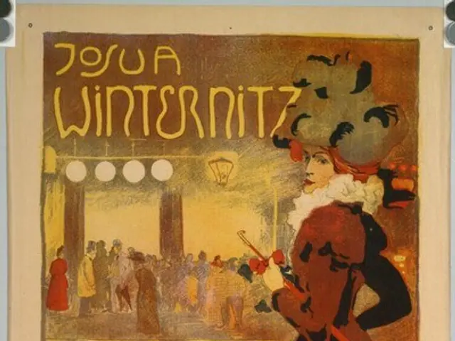 The image shows a poster advertising a winter festival in the Czech Republic. It features a woman...