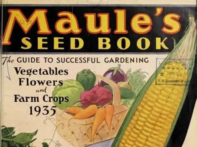 The image shows a book titled "Maule's Seed Book: The Guide to Successful Gardening Vegetables,...