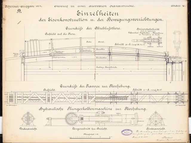 The image shows an old book with a drawing of a train on it. The drawing is detailed and shows the...