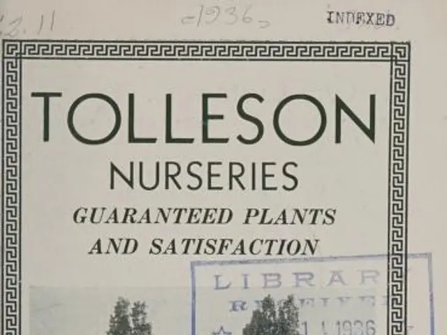 The image shows a paper with a picture of trees, plants, and a walkway, along with text that reads...