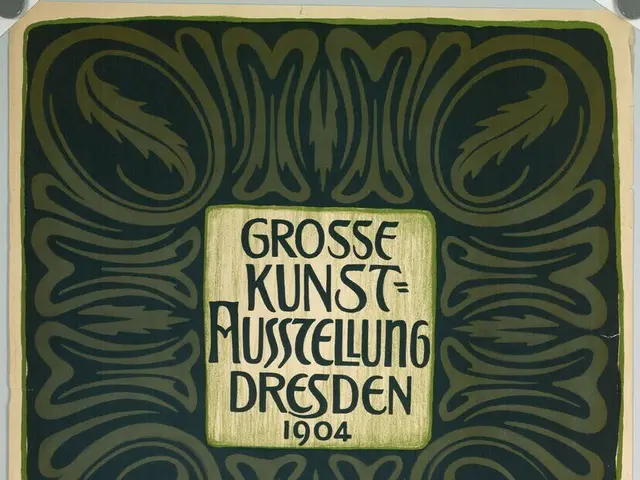 The image shows a poster for the Great Exhibition of Fine Arts at the Grand Exposition des...