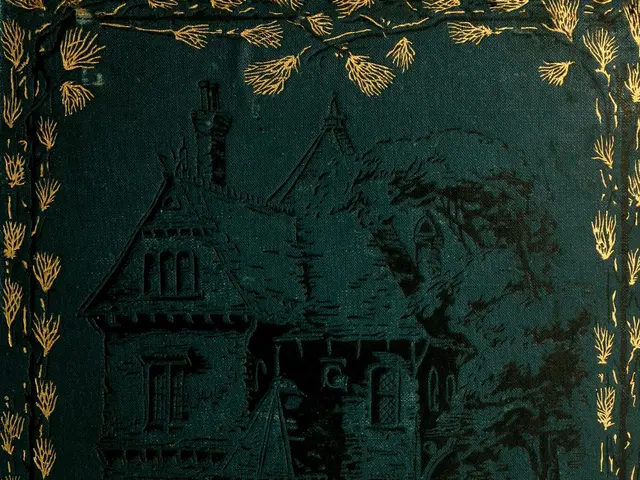 The image shows a green book with a picture of a house on it and the words "Beautiful Homes"...